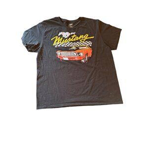 Ford Mustang Official Licensed Graphic T-Shirt XL Black Cotton Classic Car Desig